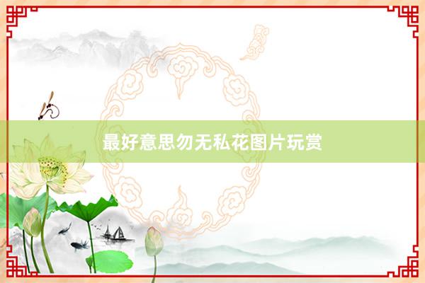最好意思勿无私花图片玩赏